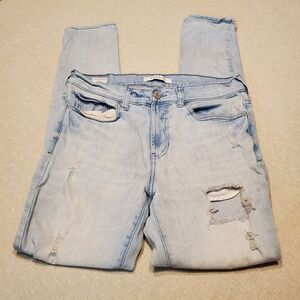 PacSun Stacked Skinny Ripped Distressed Faded Denim Jeans Size 30x30
